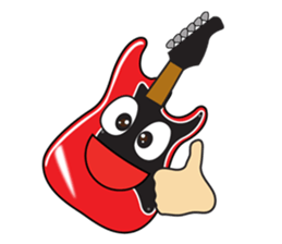 40 kinds of Guitar Sticker for Rock fan. sticker #13348212