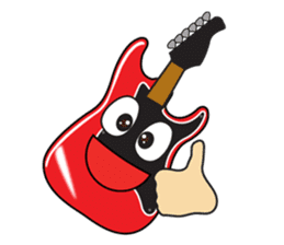 40 kinds of Guitar Sticker for Rock fan. sticker #13348212