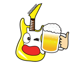 40 kinds of Guitar Sticker for Rock fan. sticker #13348214