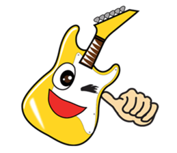 40 kinds of Guitar Sticker for Rock fan. sticker #13348215