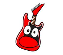 40 kinds of Guitar Sticker for Rock fan. sticker #13348216