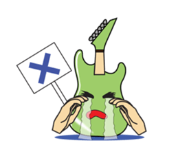 40 kinds of Guitar Sticker for Rock fan. sticker #13348217