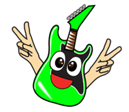 40 kinds of Guitar Sticker for Rock fan. sticker #13348218