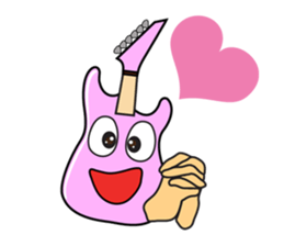 40 kinds of Guitar Sticker for Rock fan. sticker #13348219