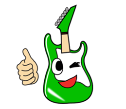 40 kinds of Guitar Sticker for Rock fan. sticker #13348220