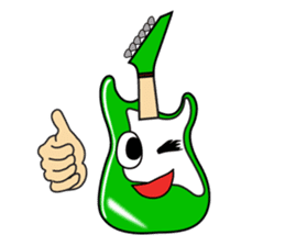 40 kinds of Guitar Sticker for Rock fan. sticker #13348220