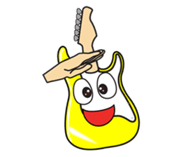 40 kinds of Guitar Sticker for Rock fan. sticker #13348221