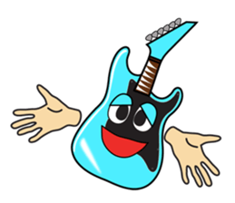 40 kinds of Guitar Sticker for Rock fan. sticker #13348224
