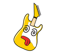 40 kinds of Guitar Sticker for Rock fan. sticker #13348226