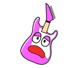 40 kinds of Guitar Sticker for Rock fan. sticker #13348227