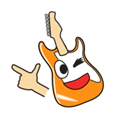 40 kinds of Guitar Sticker for Rock fan. sticker #13348228