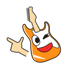 40 kinds of Guitar Sticker for Rock fan. sticker #13348228