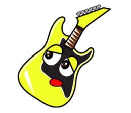 40 kinds of Guitar Sticker for Rock fan. sticker #13348231