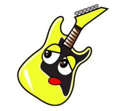 40 kinds of Guitar Sticker for Rock fan. sticker #13348231