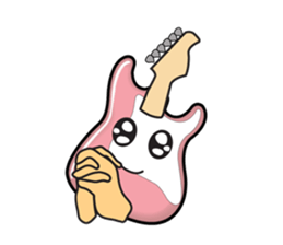 40 kinds of Guitar Sticker for Rock fan. sticker #13348233