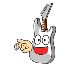 40 kinds of Guitar Sticker for Rock fan. sticker #13348234