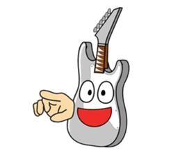 40 kinds of Guitar Sticker for Rock fan. sticker #13348234