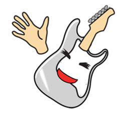 40 kinds of Guitar Sticker for Rock fan. sticker #13348236