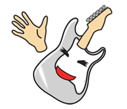 40 kinds of Guitar Sticker for Rock fan. sticker #13348236