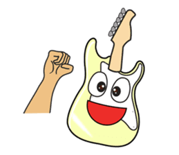 40 kinds of Guitar Sticker for Rock fan. sticker #13348238