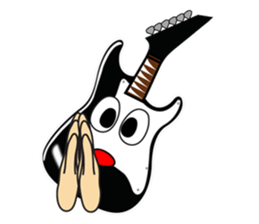 40 kinds of Guitar Sticker for Rock fan. sticker #13348239