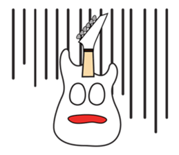 40 kinds of Guitar Sticker for Rock fan. sticker #13348241