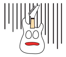 40 kinds of Guitar Sticker for Rock fan. sticker #13348241