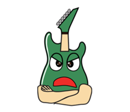 40 kinds of Guitar Sticker for Rock fan. sticker #13348242