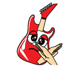 40 kinds of Guitar Sticker for Rock fan. sticker #13348243