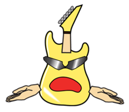 40 kinds of Guitar Sticker for Rock fan. sticker #13348244