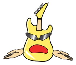 40 kinds of Guitar Sticker for Rock fan. sticker #13348244