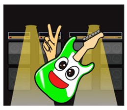 40 kinds of Guitar Sticker for Rock fan. sticker #13348245