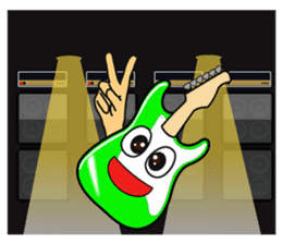 40 kinds of Guitar Sticker for Rock fan. sticker #13348245