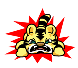 Cushion-Tiger sticker #13348338