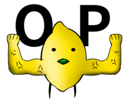white ball rabbit family-lemon bird2 sticker #13348577