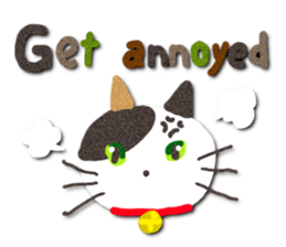 Cat like a warm felt sticker #13348685