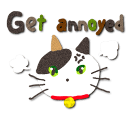 Cat like a warm felt sticker #13348685