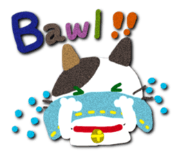 Cat like a warm felt sticker #13348686