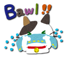 Cat like a warm felt sticker #13348686