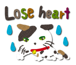 Cat like a warm felt sticker #13348687