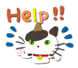 Cat like a warm felt sticker #13348699