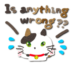 Cat like a warm felt sticker #13348702