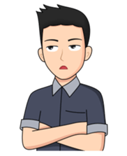 Trendy boy sticker #13349187