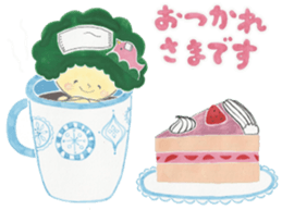 Bird's nest boy sticker #13349288