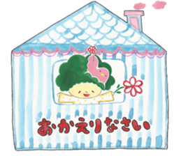 Bird's nest boy sticker #13349299