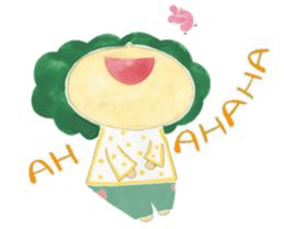 Bird's nest boy sticker #13349314