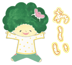 Bird's nest boy sticker #13349318