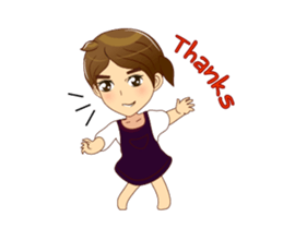 Lady dance v.Isan/Eng sticker #13349408