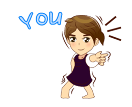 Lady dance v.Isan/Eng sticker #13349418