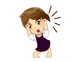 Lady dance v.Isan/Eng sticker #13349422